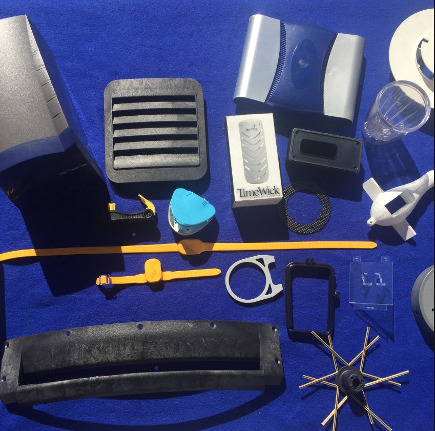 An assortment of plastic parts molded by Empire Tool